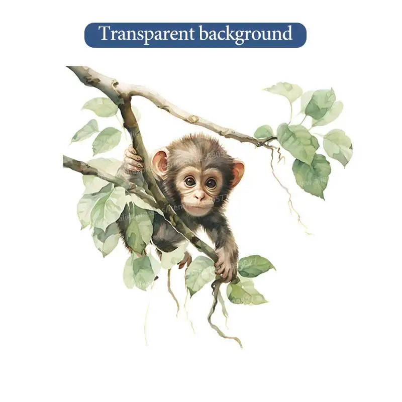 Cute Monkey Wall Sticker | Bathroom Toilet Decor and Home Decoration