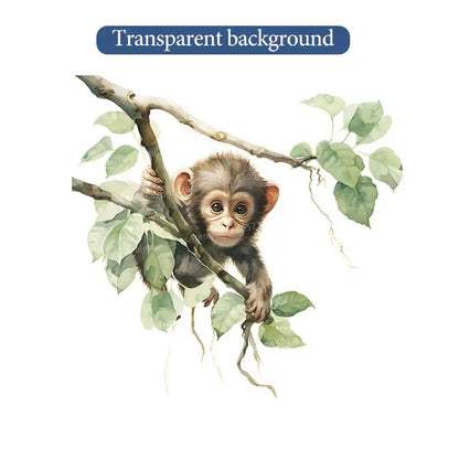 Cute Monkey Wall Sticker | Bathroom Toilet Decor and Home Decoration