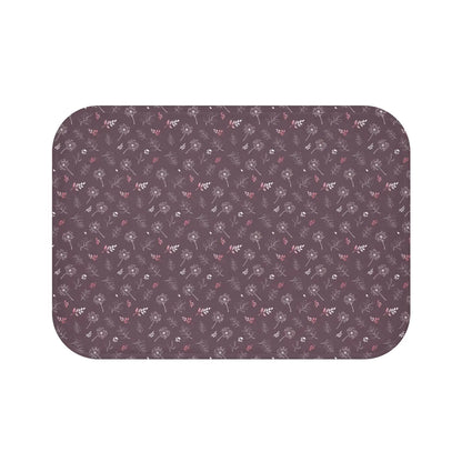 Mauve Bath Mat Dandelion Bathroom Decor Microfiber Dipaliz